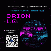 ORION 1.0 Open-innovation Hackathon Poster
